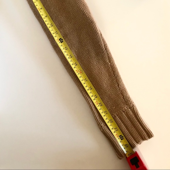 💯 % CASHMERE V-Neck Sweater chunky cable details - Picture 4 of 8